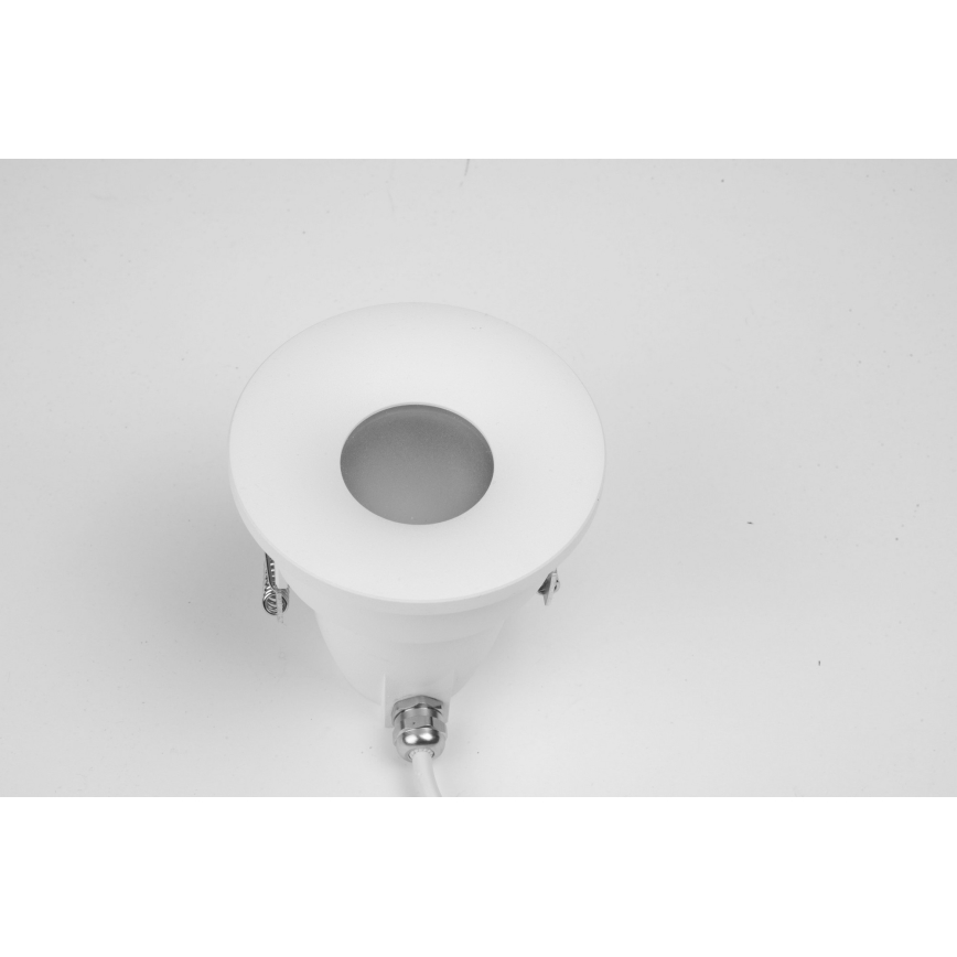 Azzardo AZ5389 - Lámpara empotrable de baño ROMOLO 1xGU10/50W/230V IP65 blanco