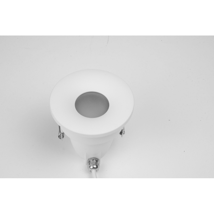 Azzardo AZ5389 - Lámpara empotrable de baño ROMOLO 1xGU10/50W/230V IP65 blanco