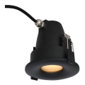Azzardo AZ5390 - Lámpara empotrable de baño ROMOLO 1xGU10/50W/230V IP65 negro