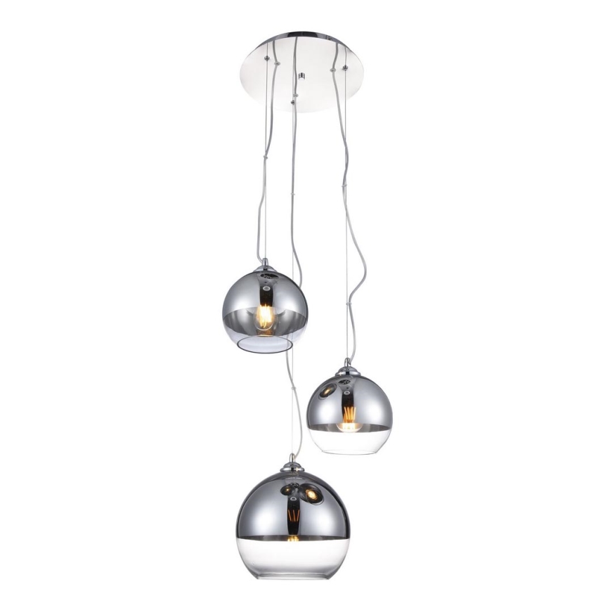 Azzardo - Vidrio de repuesto para lámpara de araña BALL - grande diá. 24 cm