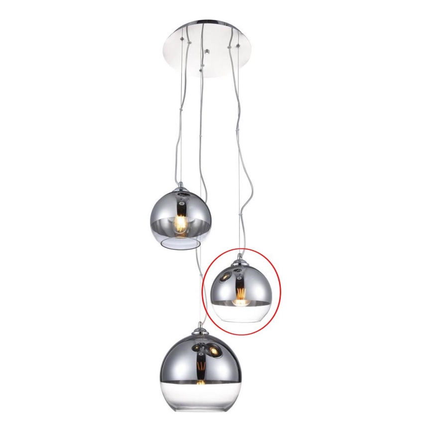 Azzardo - Vidrio de repuesto para lámpara de araña BALL - pequeño diá. 18 cm