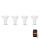 B.K. Licht 1261 - SET 4x Bombilla LED regulable GU10/5,5W/230V Wi-Fi Tuya 2700K