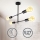 B.K. Licht 1343 - Lámpara colgante 4xE27/60W/230V