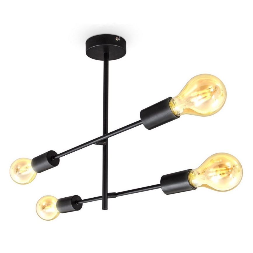 B.K. Licht 1343 - Lámpara colgante 4xE27/60W/230V