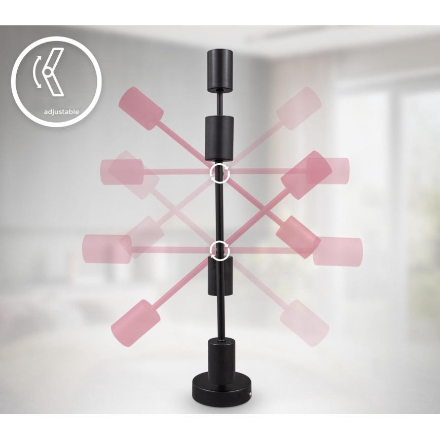 B.K. Licht 1343 - Lámpara colgante 4xE27/60W/230V