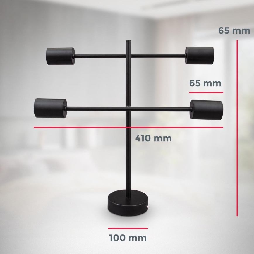 B.K. Licht 1343 - Lámpara colgante 4xE27/60W/230V
