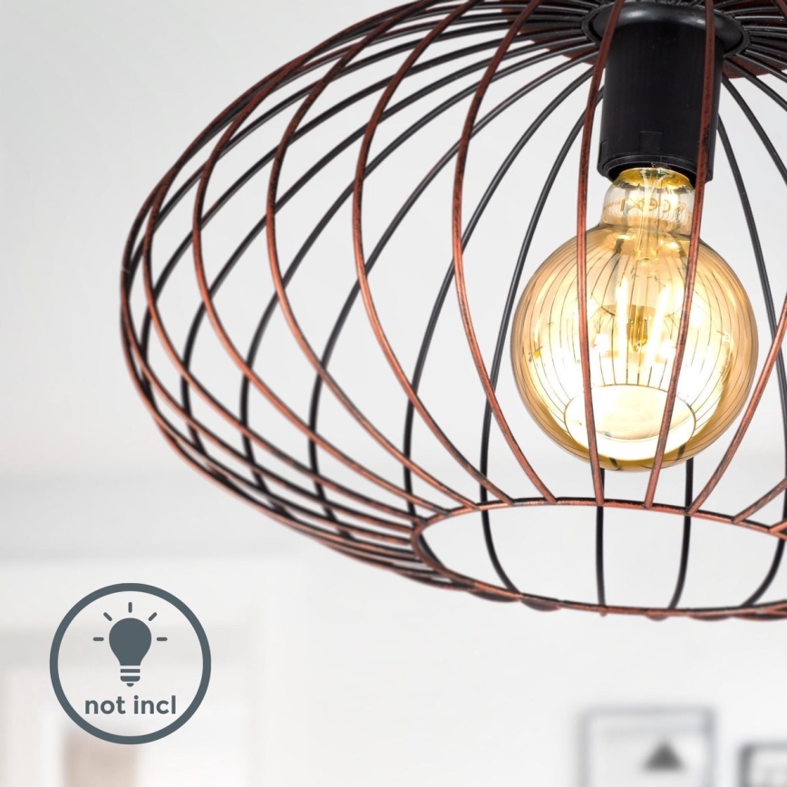B.K. Licht 1471 - Lámpara de techo RETRO 1xE27/40W/230V cobre