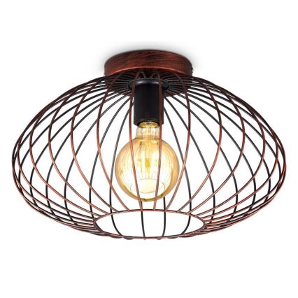 B.K. Licht 1471 - Lámpara de techo RETRO 1xE27/40W/230V cobre