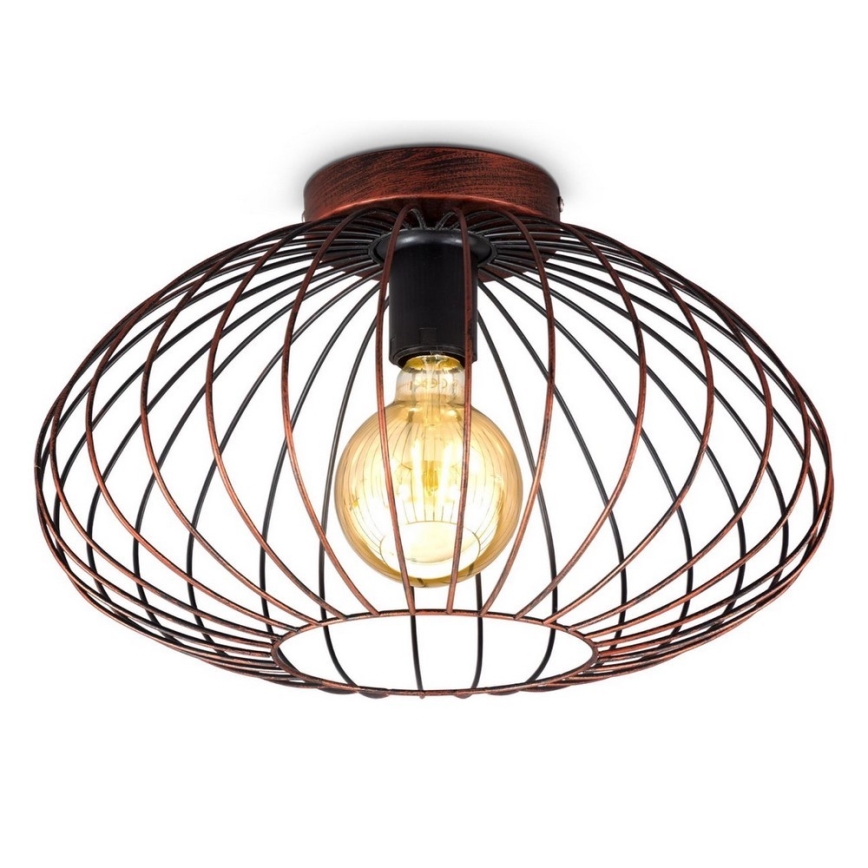 B.K. Licht 1471 - Lámpara de techo RETRO 1xE27/40W/230V cobre