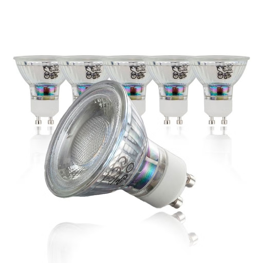 B.K.Licht - Juego de 10 bombillas LED GU10/5W/230V 3000K