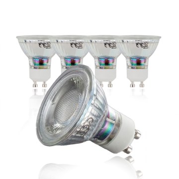 B.K.Licht - Pack de 5 bombillas LED GU10/5W/230V 3000K
