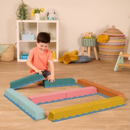 B-Toys - Circuito de obstáculos BALANCE & HOP 10 pz