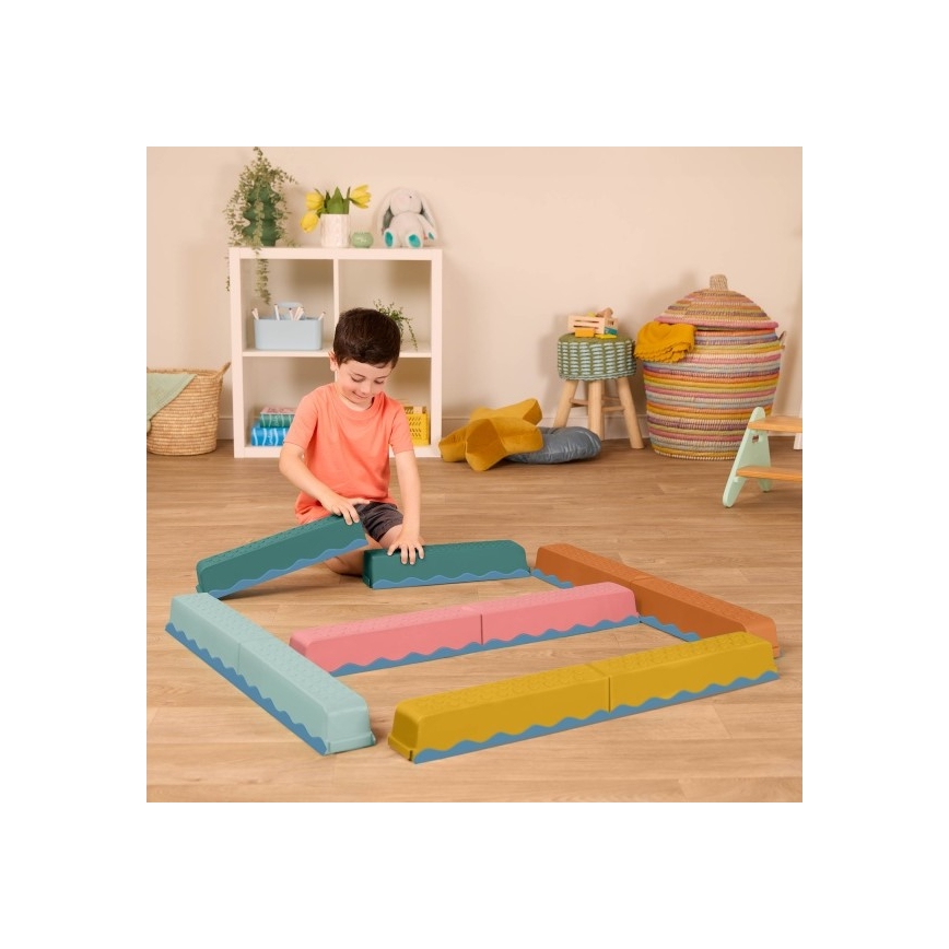 B-Toys - Circuito de obstáculos BALANCE & HOP 10 pz
