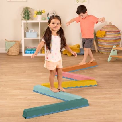 B-Toys - Circuito de obstáculos BALANCE & HOP 10 pz