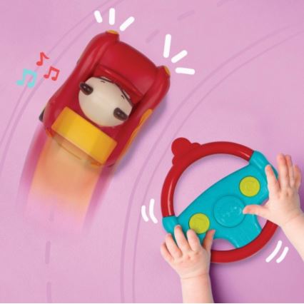 B-Toys - Coche con mando a distancia Panda Bingo 4xAA + 2xAAA