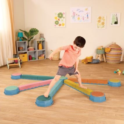 B-Toys - Piedras de equilibrio para niños BALANCE & HOP 6 pz