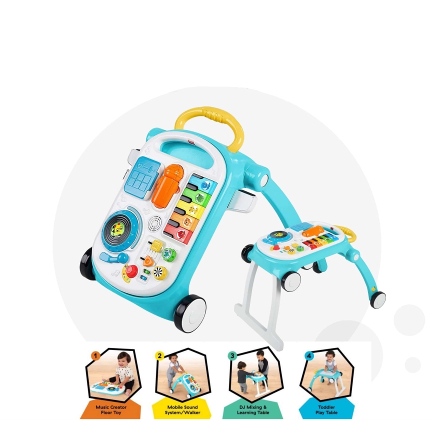Baby Einstein - Andador para bebés con actividades 4en1 MUSICAL MIX ‘N ROLL 3xAA
