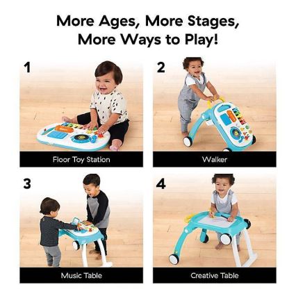 Baby Einstein - Andador para bebés con actividades 4en1 MUSICAL MIX ‘N ROLL 3xAA