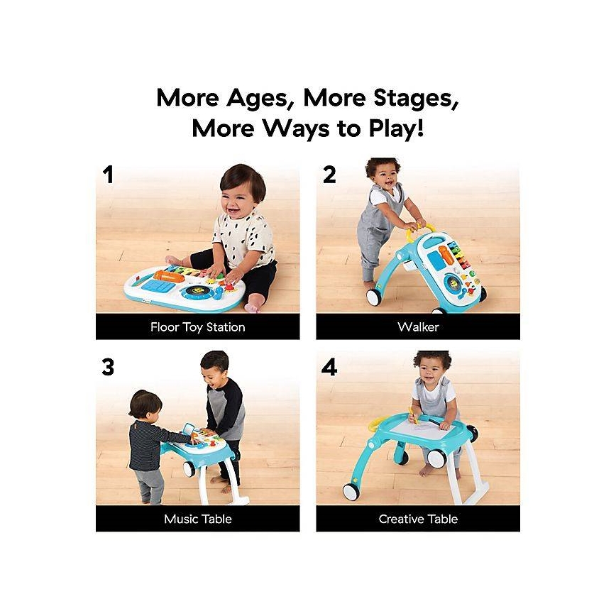 Baby Einstein - Andador para bebés con actividades 4en1 MUSICAL MIX ‘N ROLL 3xAA