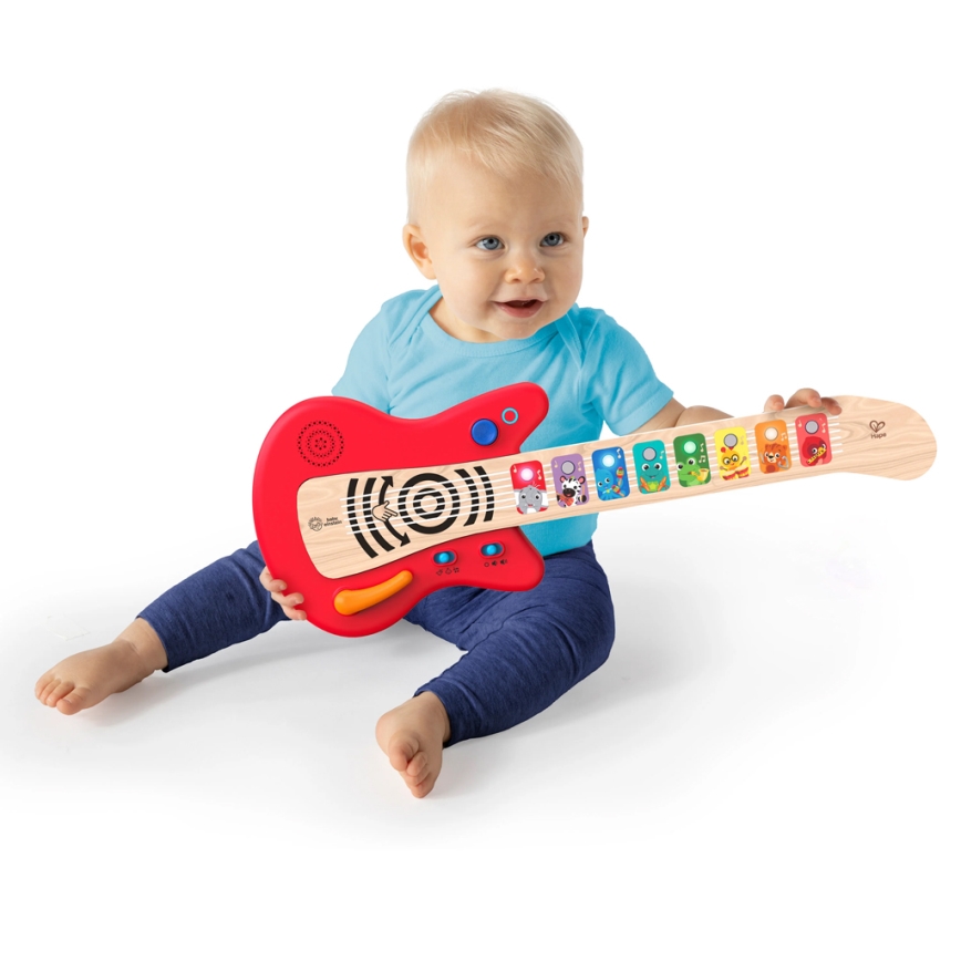 Baby Einstein - Guitarra musical de madera MAGIC TOUCH, 3 pilas AA