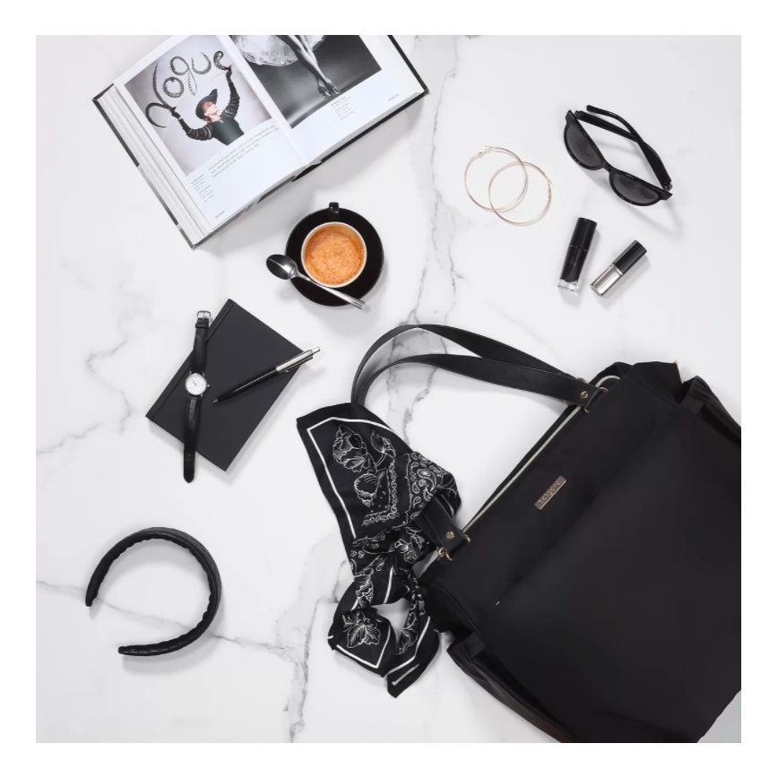 BabyOno - Bolso cambiador para cochecito Coco negro