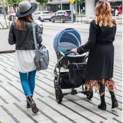 BabyOno - Bolso cambiador para cochecito Coco negro