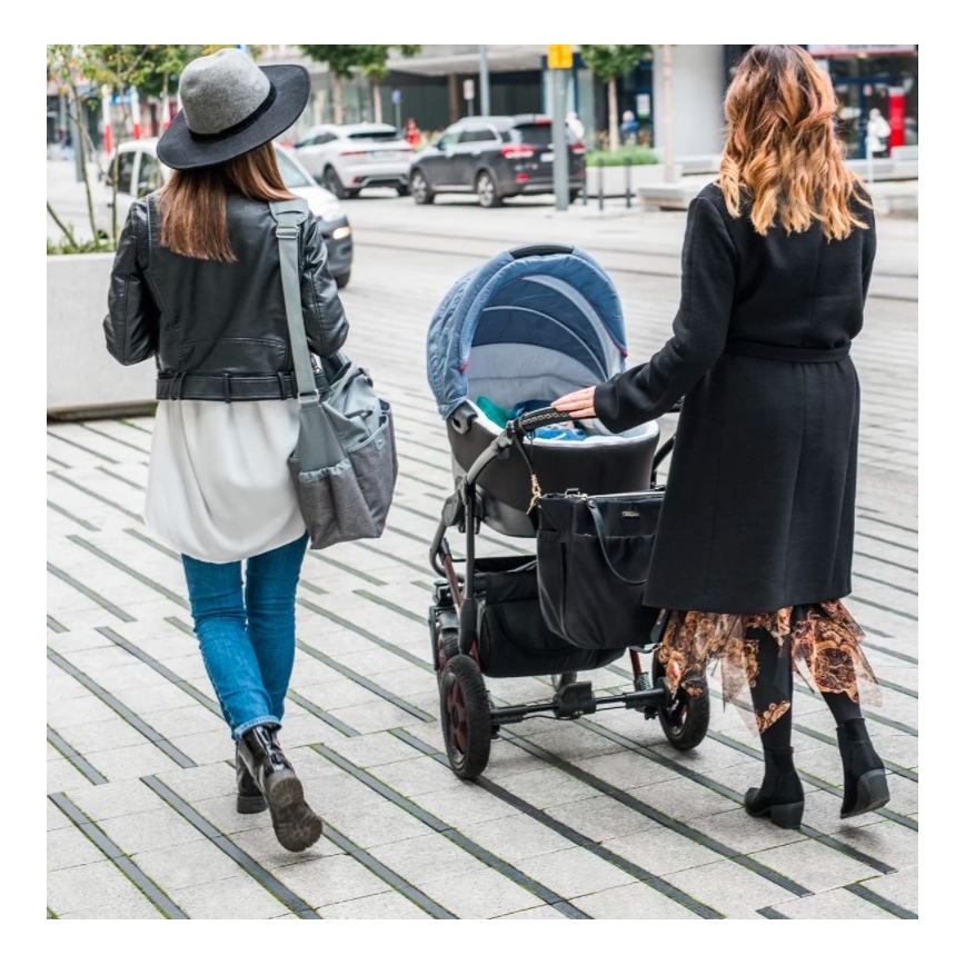 BabyOno - Bolso cambiador para cochecito Coco negro