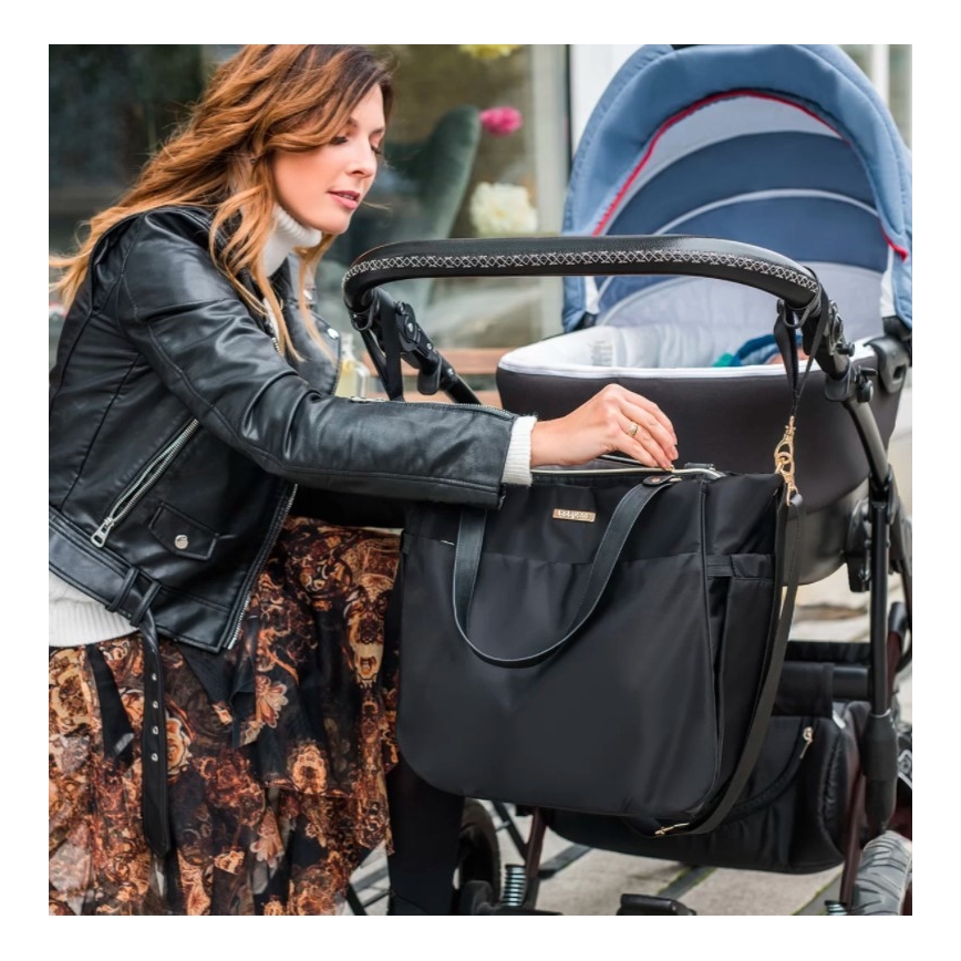 BabyOno - Bolso cambiador para cochecito Coco negro