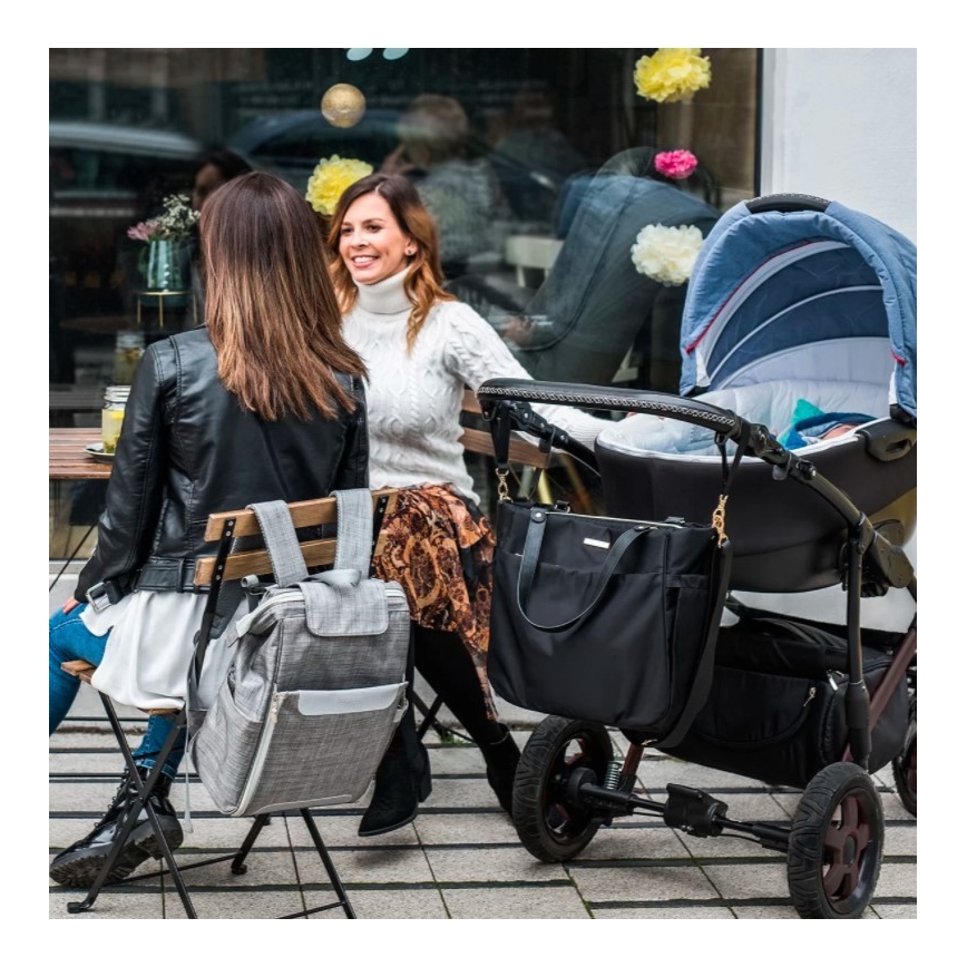 BabyOno - Bolso cambiador para cochecito Coco negro