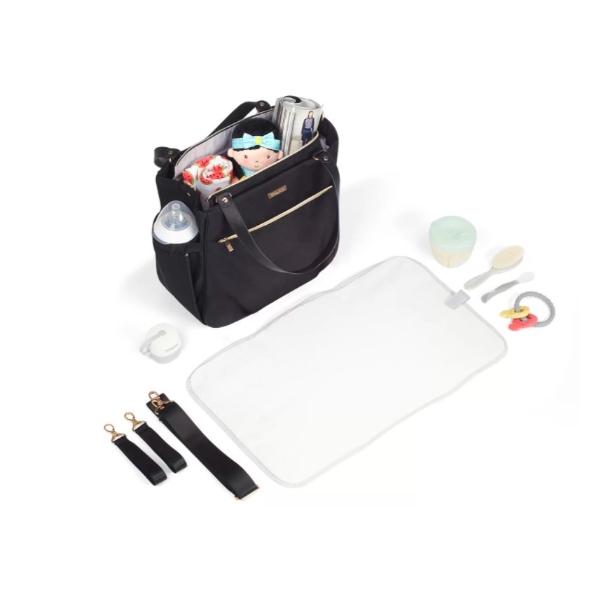 BabyOno - Bolso cambiador para cochecito Coco negro