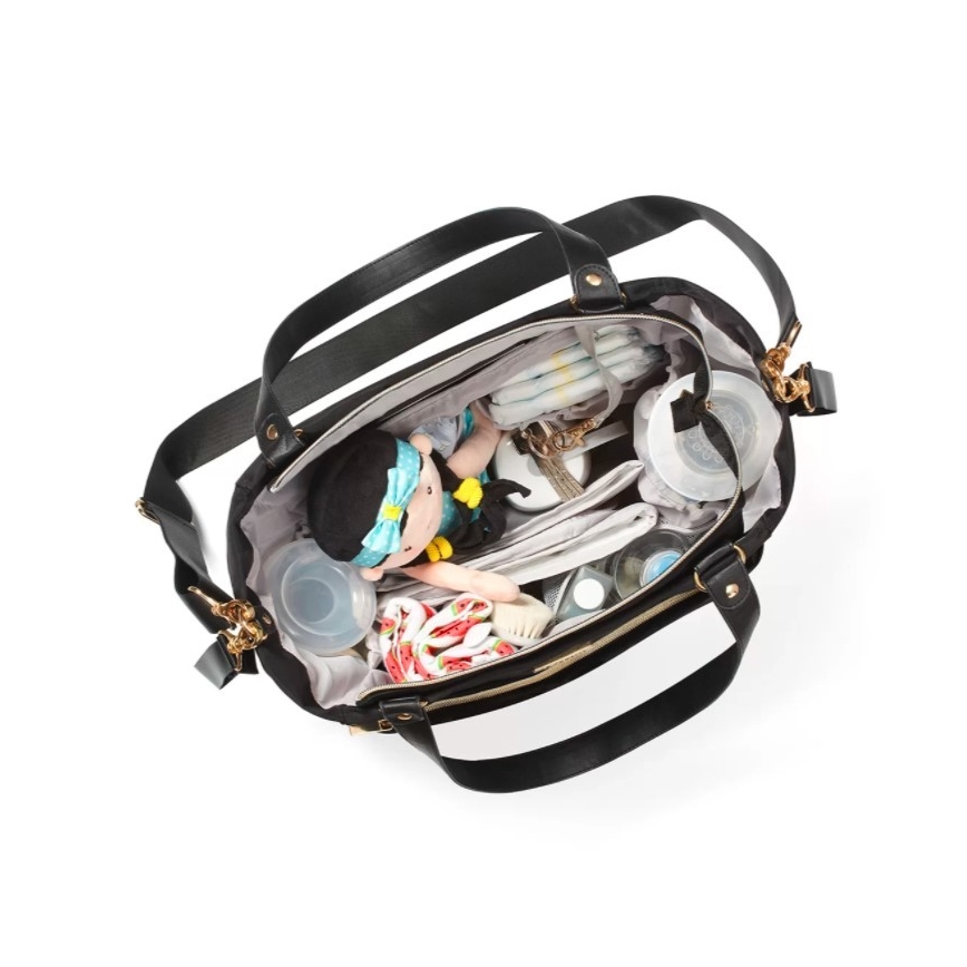BabyOno - Bolso cambiador para cochecito Coco negro
