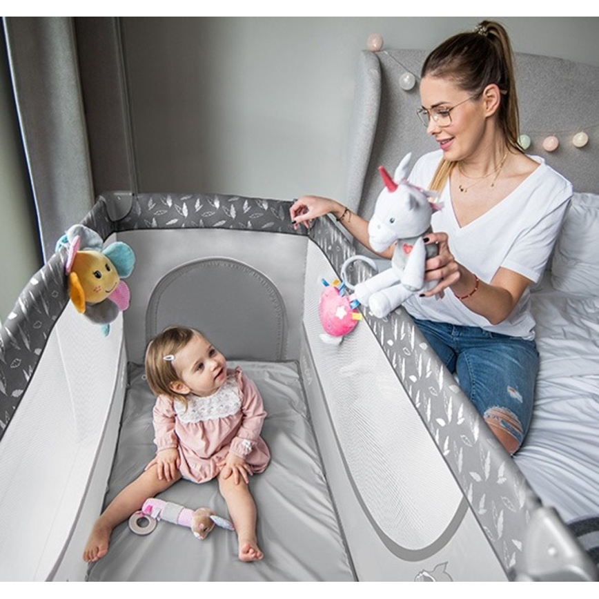 BabyOno - Cuna de viaje BASIC gris