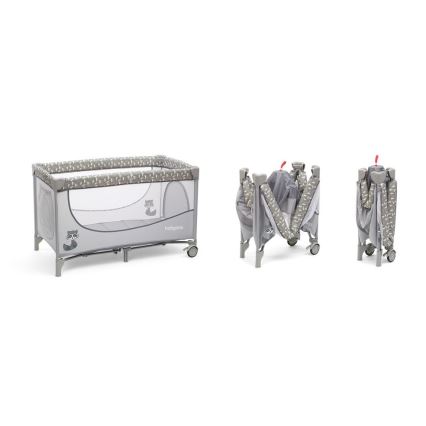 BabyOno - Cuna de viaje BASIC gris