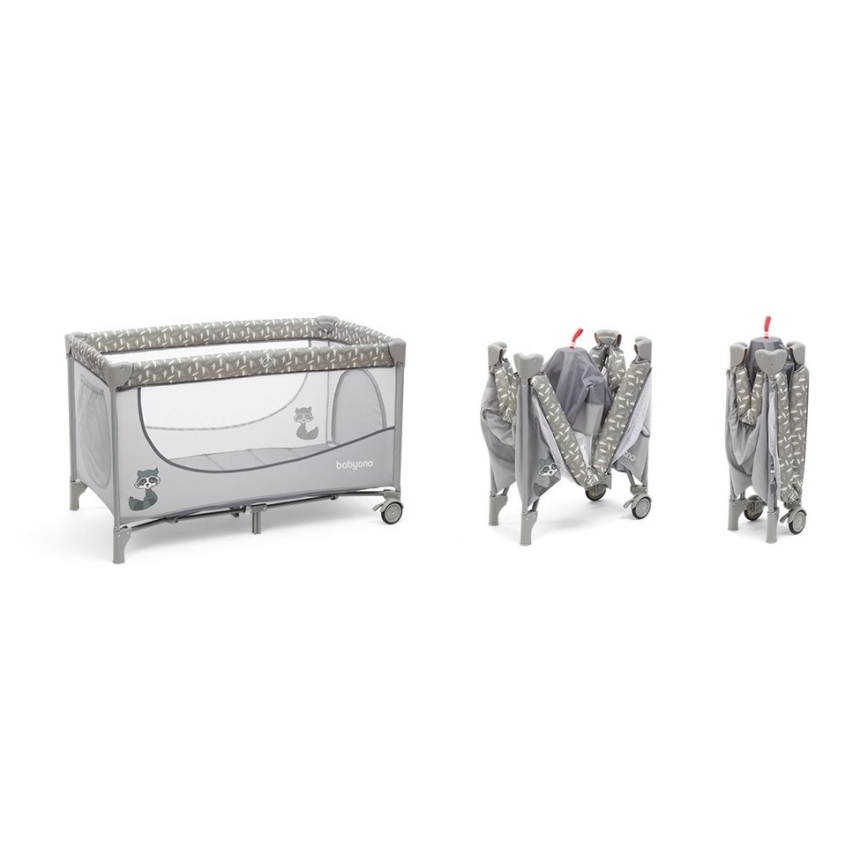 BabyOno - Cuna de viaje BASIC gris