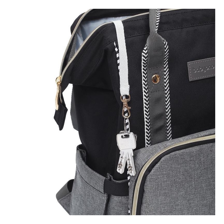 BabyOno - Mochila de Pañales para Bebé para cochecito Oslo Style negro