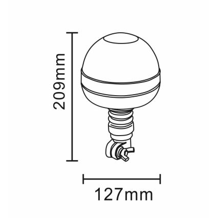 Baliza de advertencia LED LED/12-24V IP66