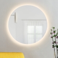 Baltica Design - Espejo de pared para baño con iluminación BRIGHT LED/15W/230V 3000K Ø 100 cm IP65