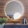 Baltica Design - Espejo de pared para baño retroiluminado BRIGHT LED/15W/230V 4500K Ø 60 cm IP65