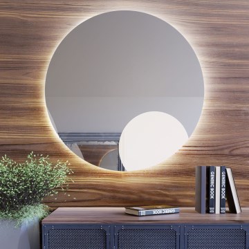 Baltica Design - Espejo de pared para baño retroiluminado BRIGHT LED/15W/230V 4500K Ø 60 cm IP65