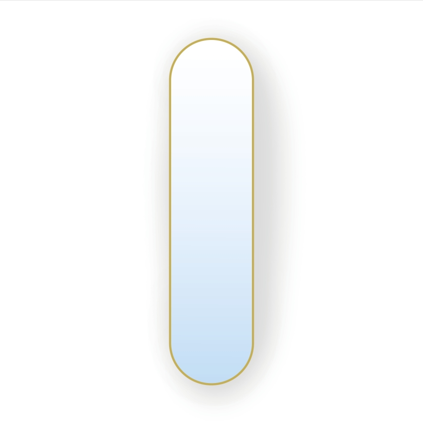 Baltica Design - Espejo de pared TINY BORDER 155x40 cm dorado