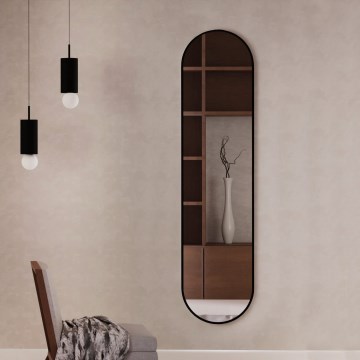 Baltica Design - Espejo de pared TINY BORDER 155x40 cm negro