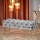 Banco acolchado ATHENA 40x100 cm gris/dorado