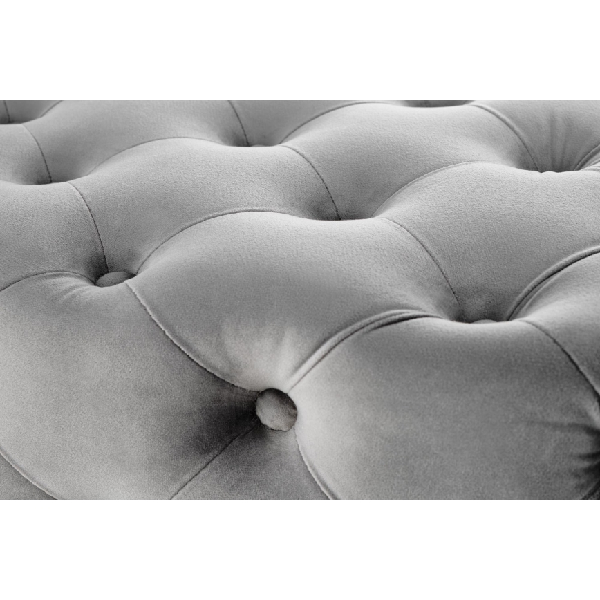 Banco acolchado ATHENA 40x100 cm gris/dorado