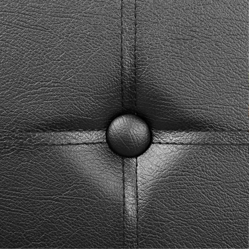 Banco de cuero SULTAN en negro