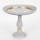 Bandeja decorativa diá. 23,5 cm blanco/dorado
