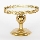 Bandeja decorativa diá. 25,5 cm dorado