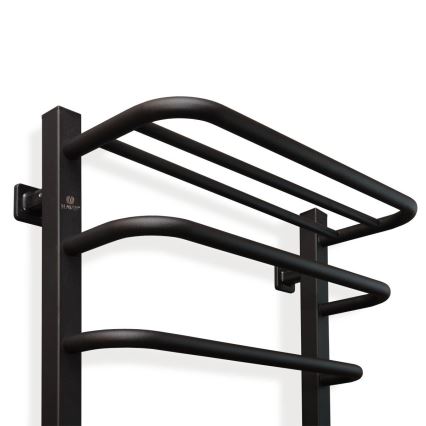 Baño eléctrico radiador con termostato FORTIS 350W/230V 80,6 cm IP44 negro derecho cuadrado