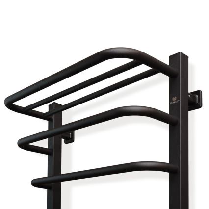 Radiador eléctrico para baño con termostato FORTIS 350W/230V 80,6 cm IP44 negro izquierdo