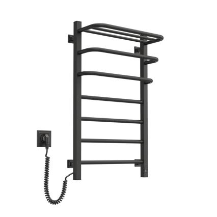 Radiador eléctrico para baño con termostato FORTIS 350W/230V 80,6 cm IP44 negro izquierdo