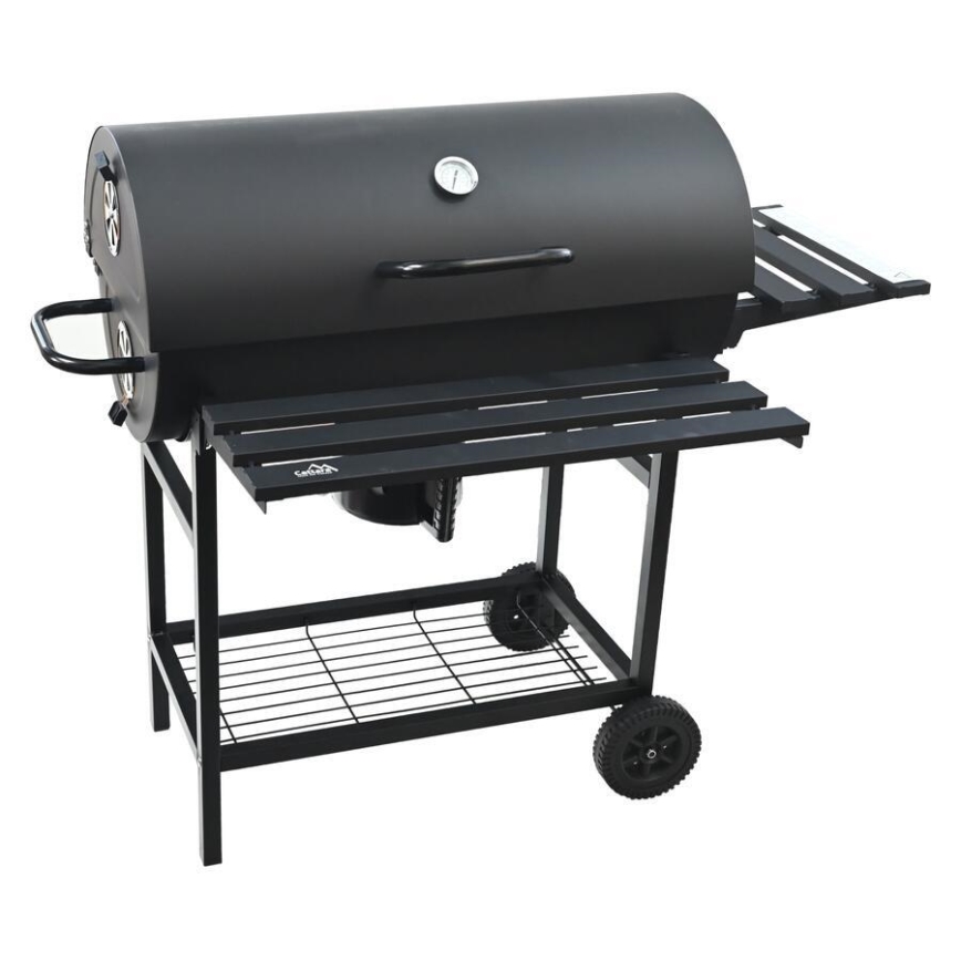 Barbacoa de carbón negra